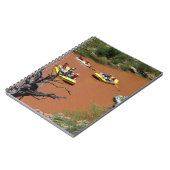 オールの動力筏がコロラド川に変わる ノートブック (左側)