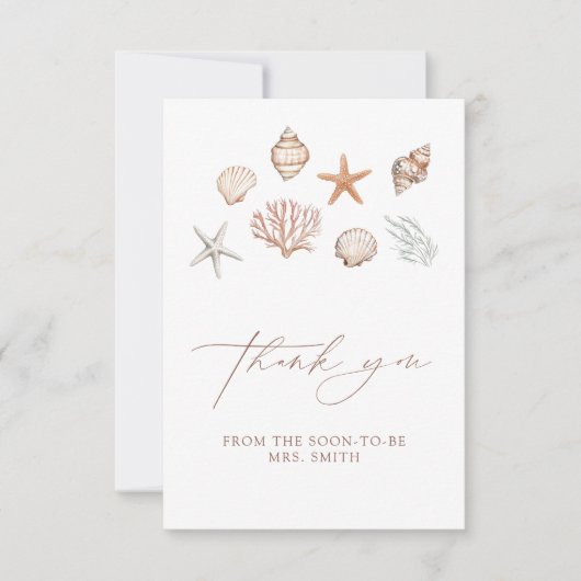 オールアイシーラブコーストブライダルシャワー サンキューカード (正面)