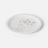 オールアイシーラブコーストブライダルシャワー ペーパープレート (アングル)
