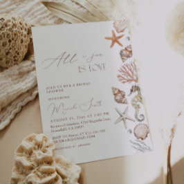 オールアイシーラブコーストブライダルシャワー 招待状