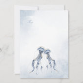 オールアイシーラブーエレガント海ブライダルシャワー 招待状 (裏面)