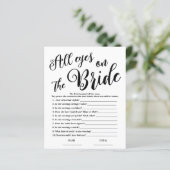 オールアイズオンザブライドシンプルブライダルシャワーゲーム (スタンド正面)