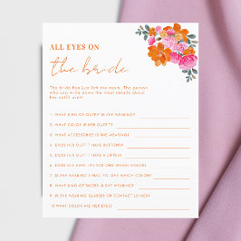 オールアイズオンザブライドフローラブライダルシャワーゲーム