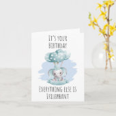 オールアイリファントパン誕生日カード カード (黄色い花)