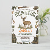 オールアウトドアーズ ハンティング バースデー 招待状 (スタンド正面)