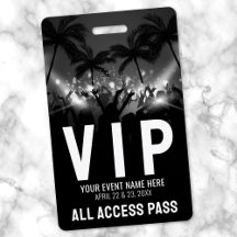 オールアクセスパス ブラック ホワイト イベント VIP