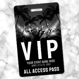 オールアクセスパス ブラック ホワイト イベント VIP バッジ