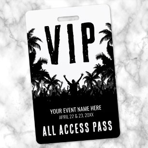 オールアクセス ブラック ホワイト イベント VIP バッジ