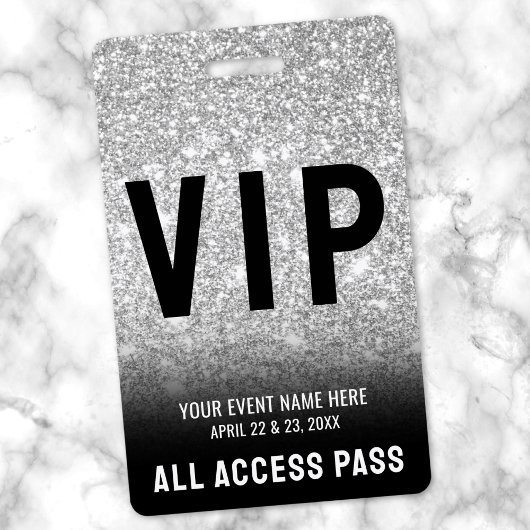 オールアクセス ブラック ホワイト VIP バッジ