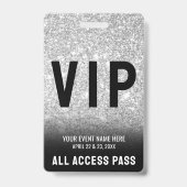 オールアクセス ブラック ホワイト VIP バッジ (裏面)