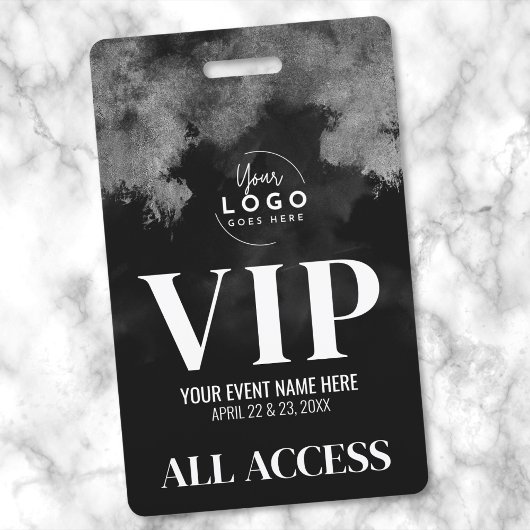 オールアクセス ロゴ ブラック ホワイト VIP バッジ