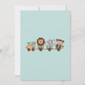 オールアボードトレインフェスタ子供の誕生日招待状 招待状 (裏面)