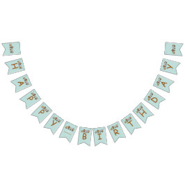 オールアボードトレインフェスタ子供の誕生日 バンティングフラッグ