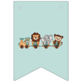 オールアボードトレインフェスタ子供の誕生日 バンティングフラッグ (第1の旗)