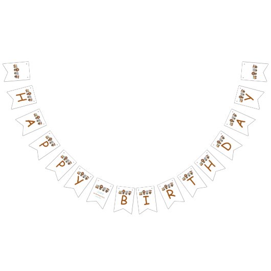 オールアボードトレインフェスタ子供の誕生日 バンティングフラッグ (全)