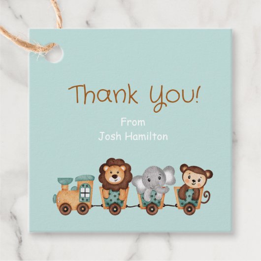 オールアボードトレインフェスタ子供の誕生日 フェイバータグ (正面)