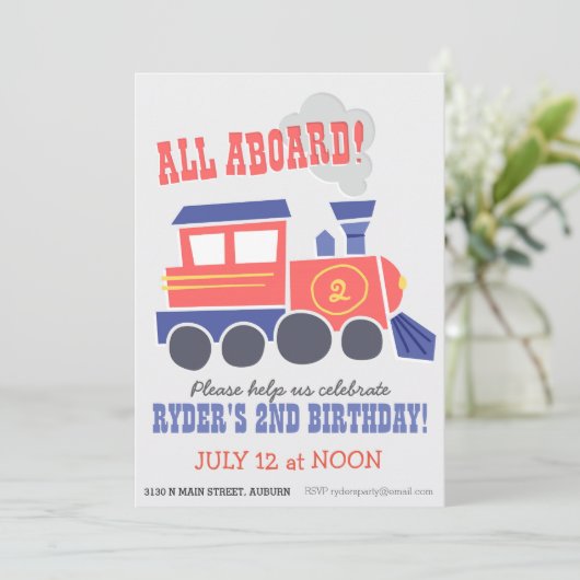 オールアボードパーティー招待状 招待状 (スタンド正面)