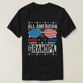 オールアメリカンおじいちゃん 愛国的なTシャツ Tシャツ
