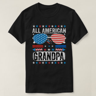 オールアメリカンおじいちゃん 愛国的なTシャツ Tシャツ