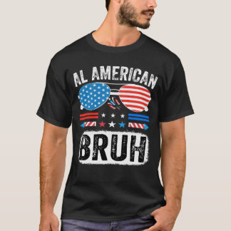 オールアメリカンなBruh パロディ アメリカ愛Tシャツ USA Tシャツ