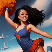 オールアメリカンガールチアリーティングダッフェルバッグ ダッフルバッグ