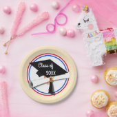 オールアメリカングラード – 赤と青 ペーパープレート (パーティー)