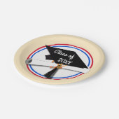 オールアメリカングラード – 赤と青 ペーパープレート (アングル)