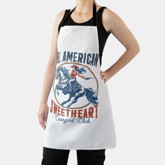 オールアメリカンスウィートアート女性のカーボーイ エプロン (インサイチュ)