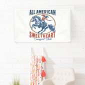 オールアメリカンスウィートアート女性のカーボーイ 横断幕 (インサイチュ)