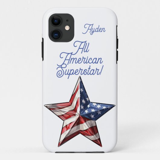 オールアメリカンスーパースター オーダーメイド Case-Mate iPhoneケース (裏面)