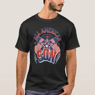 オールアメリカンソンUSA第4州旗7月4日H Tシャツ