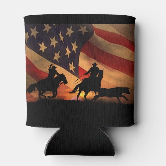 オールアメリカンチームローピンロデオクーラーボックス 缶クーラー (裏面)