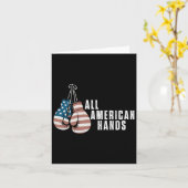 オールアメリカンハンズボクシンググローブアメリカ国旗Patrioti カード (黄色い花)