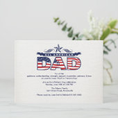 オールアメリカンパパファザーズデイ招待状 招待状 (スタンド正面)