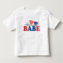 オールアメリカンビューティー - 愛国心あふれる子供用Tシャツ