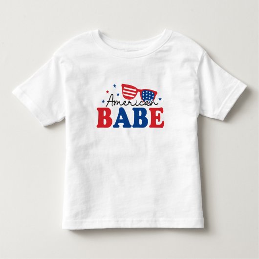 オールアメリカンビューティー - 愛国心あふれる子供用Tシャツ トドラーTシャツ (正面)
