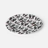 オールアメリカンボストンテリアペットパピードッグ ペーパープレート (アングル)