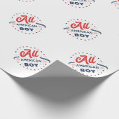 オールアメリカンボーイバッジ ラッピングペーパー (角)