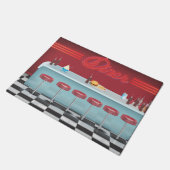 オールアメリカンヴィンテージダイナー ドアマット (アングル)