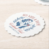 オールアメリカン レッドホワイトアンドブージー ペーパーコースター (アングル)