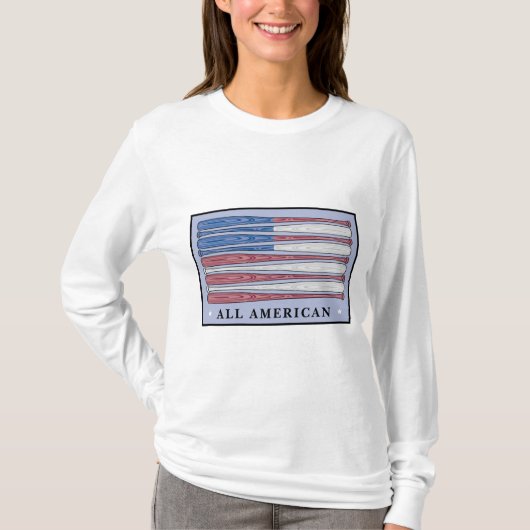 オールアメリカン 野球 Tシャツ (正面)