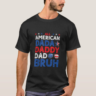 オールアメリカンUSダダダディパパブルファーザーズデイM Tシャツ