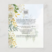 オールイエレガントンワンホワイトローゼボタニカル結婚ズ チラシ (裏面)
