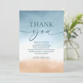 オールイシーズラブ海ビーチショアブライダルシャワー サンキューカード (スタンド正面)
