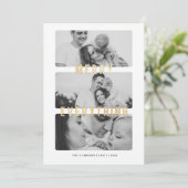 オールイメリールゴールドフォイルホリデーカード 案内状 (スタンド正面)