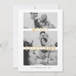 オールイメリールゴールドフォイルホリデーカード 案内状