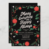 オールイメリーーズホリデー招待状 招待状 (正面/裏面)