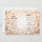 オールイモダンンワンバラ金ゴールドライト60誕生日 招待状 (裏面)