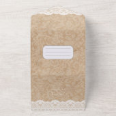 オールインクルーシブ素朴ルパープルウィステリア結婚レース オールインワン招待状 (外側)