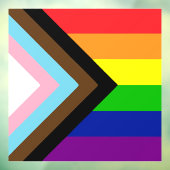 オールインクルーシブ虹のフラッグウィンドウの固定 ウィンドウサイン (シート3)